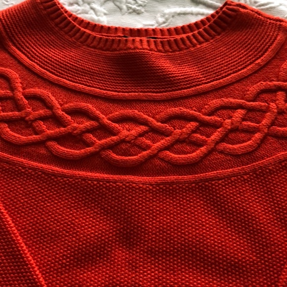 Pretty Orange seed stitch sweater - Picture 3 of 3